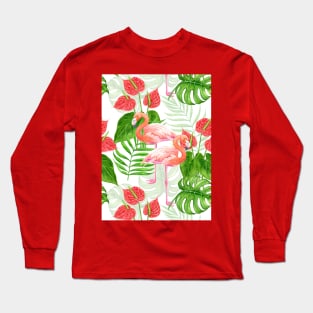 Flamingo garden Long Sleeve T-Shirt